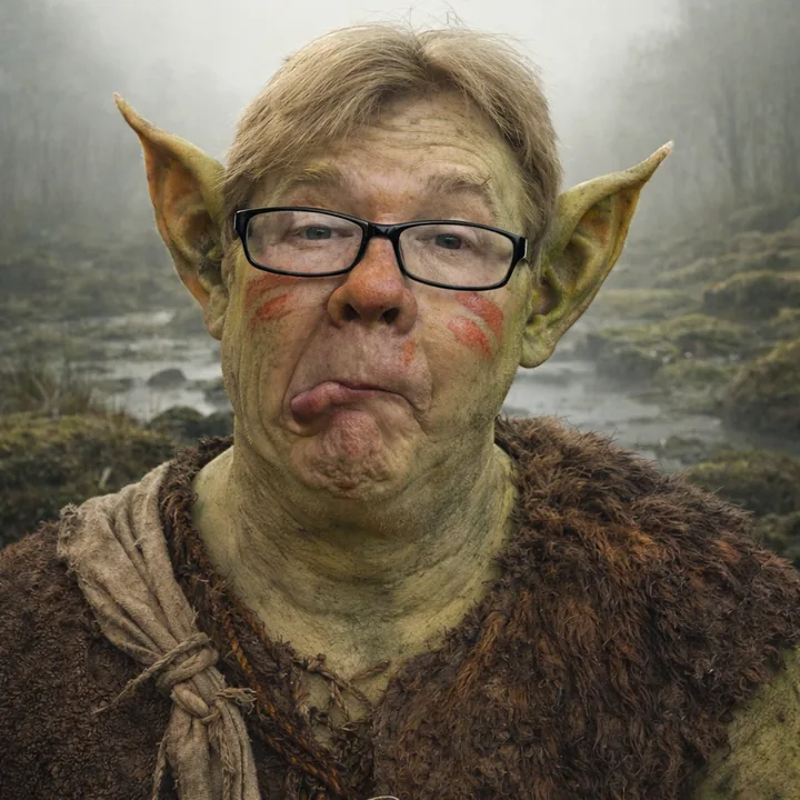 A party guest transformed into a ogre